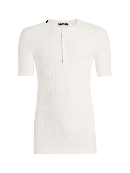 DOLCE & GABBANA Men T-Shirts G8QX6T G7P0DW0001 White