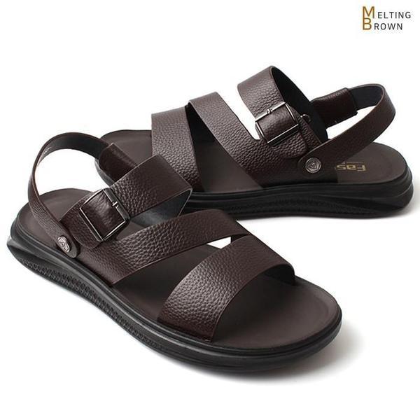 メンズ夏サンダル メンズレザーサンダル スリッパ AL01