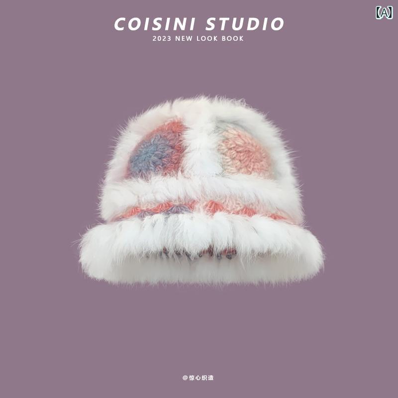 レディース 帽子 おしゃれ 秋冬 春 ハット 防寒 小顔効果 柔らかい 耳 隠れる ウール ニット 旅行 アウトドア 白 ベージュ カーキ