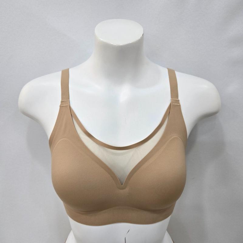 シームレスフュージング無縫製フルカバーノーワイヤーブラ BR1994A-SK