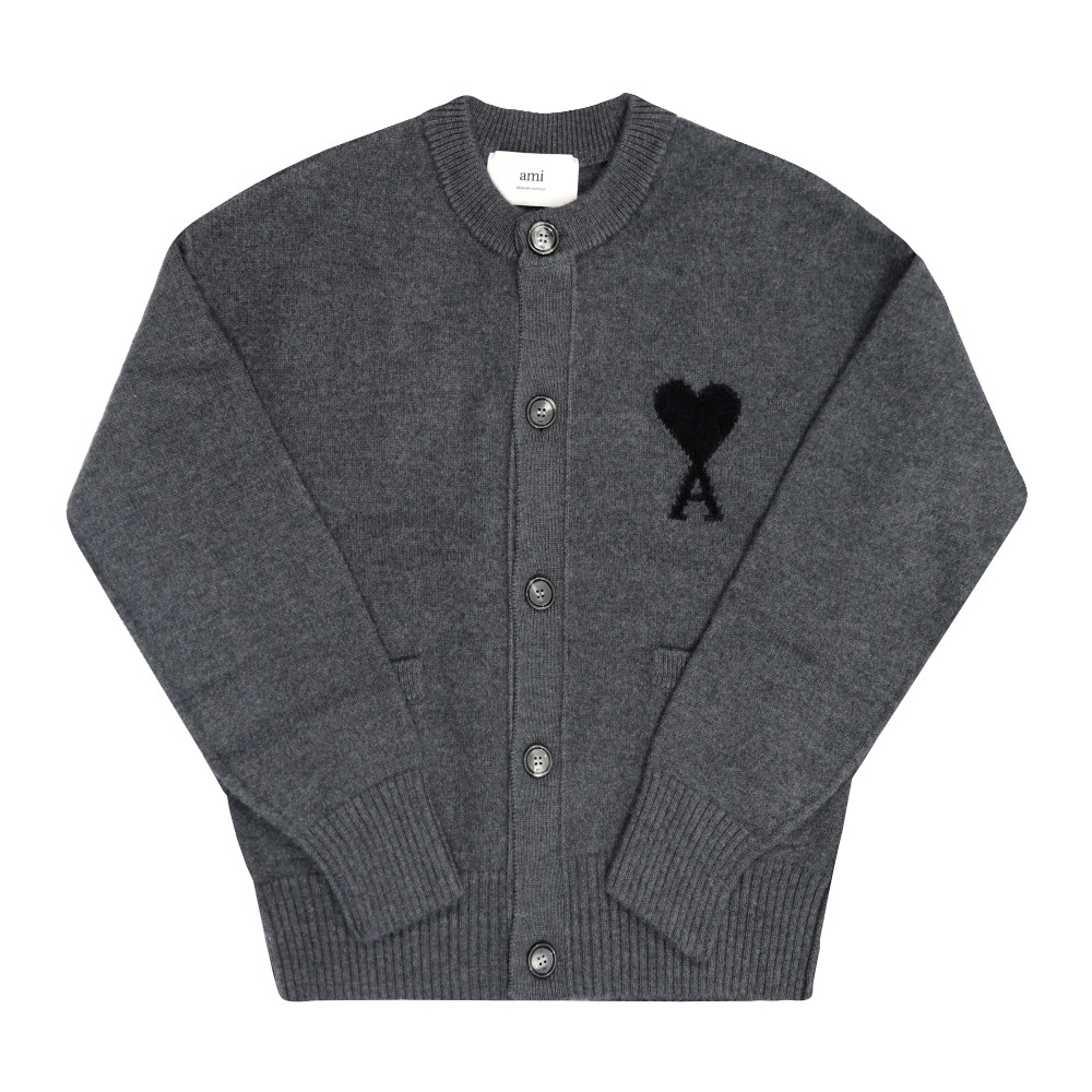 アミ ビッグハートロゴ インタージャカード カーディガン AMI UKC368 018 0504 59,442円