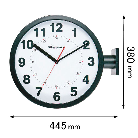ダルトン 【両面時計】掛け時計 DULTON BONOX ダブルフェイスウォールクロック（ブラック） S82429BK