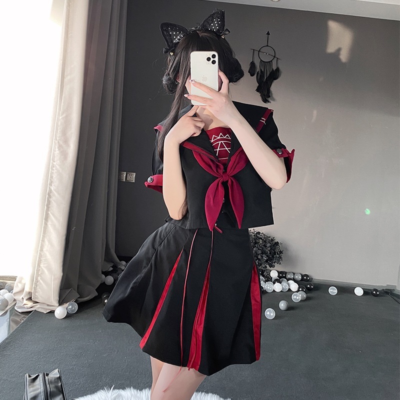 【1つ買うと10つ無料】語jkユニフォームの基本スーツミドルスーツロングスリーブクラススーツアカデミースタイルスーツ