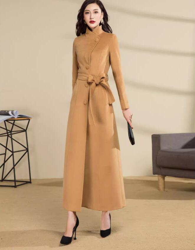 超ロングコート レディース チェスターコート　トレンチ コート マキシ丈 チェスターコート ガウンコート ロング 大きいサイズ ロング丈 アウター 厚手 通勤 アウター ロング 秋服 冬服 新作