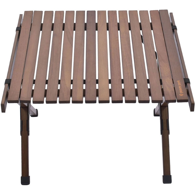 【ロット販売：入り数4】 peace park(ピースパーク) FOLDING WOOD TABLE SMALL アウトドア テーブル (pp0221br)
