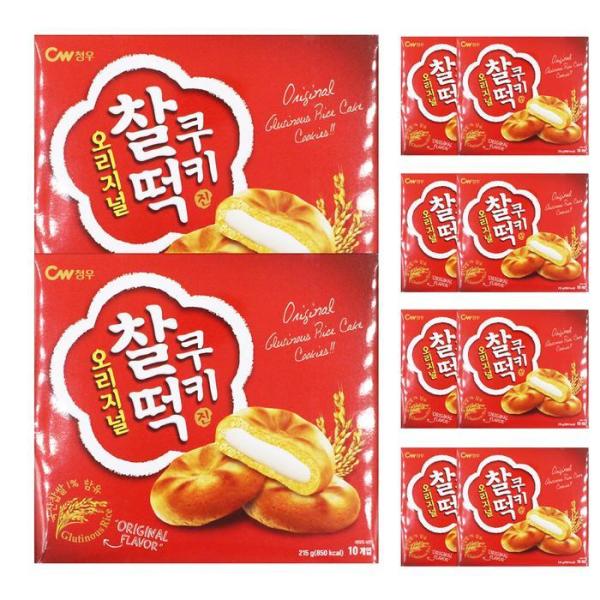 チョンウ 餅クッキーオリジナル 215g 10ケース 1箱 お菓子