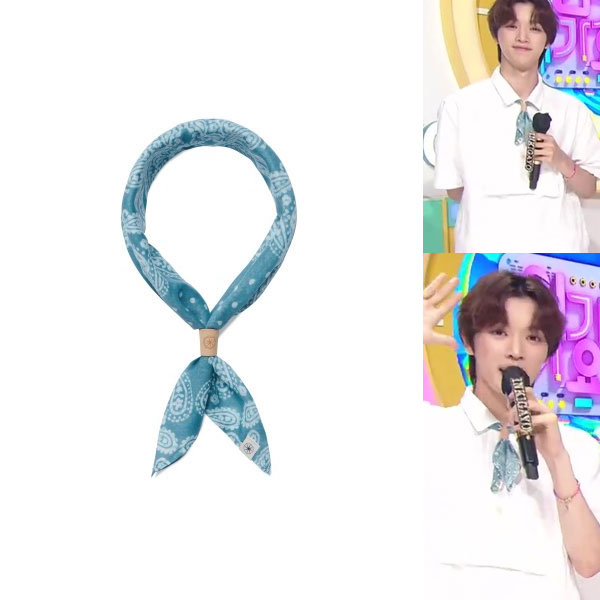 [RAMOLIN]NCTソンチャン着用 Natural Dyeing Paisley Bandana