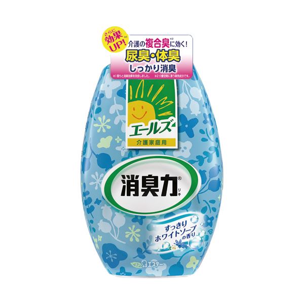 （まとめ）エステー エールズ 消臭力 部屋用ホワイトソープ 400ml 1個(×10セット)