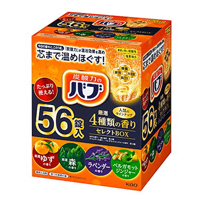 他サイト： バブ 4種類の香りセレクトBOX 56錠の商品画像