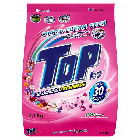 【GINGER掲載商品】 Top 住居用洗剤 Blooming 2.1kg Detergent Powder Tech Micro-Clean Freshness 住居用洗剤
