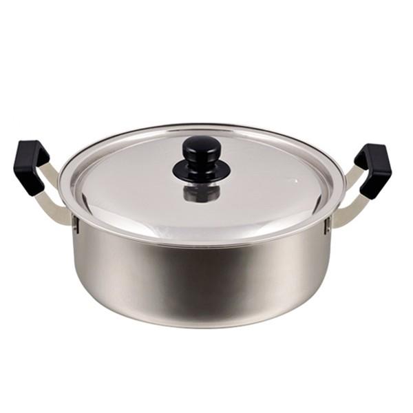 鍋 ステンレス 32cm 大型 深型 なべ IH不可
