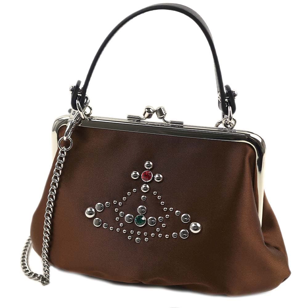 ヴィヴィアンウエストウッド バッグ Vivienne Westwood レディース ショルダーバッグ ブラウン GRANNY FRAME PURSE BROWN 52020003-W00CK-D403