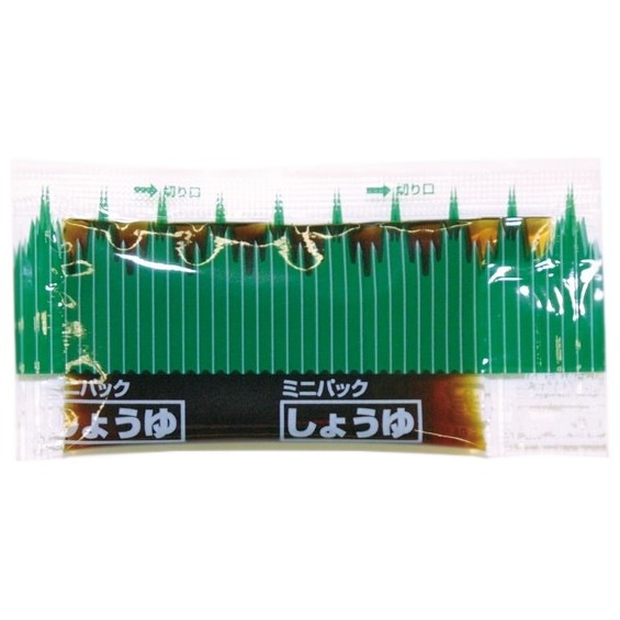 ミニパック醤油　バラン柄大　約7.0ml　300個×6箱【工場直送・代引き不可・時間指定不可・沖縄離島不可・即納不可】
