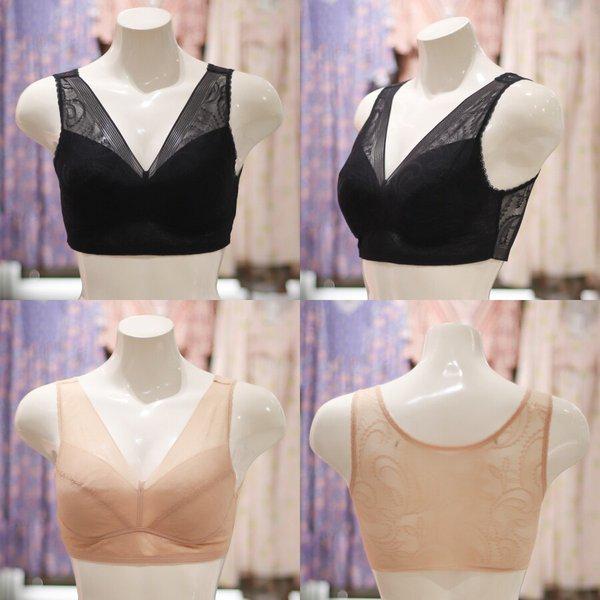 AK盆唐店 ペイズリーシースルーレース不織布ブラレット2種択1 RU7373B