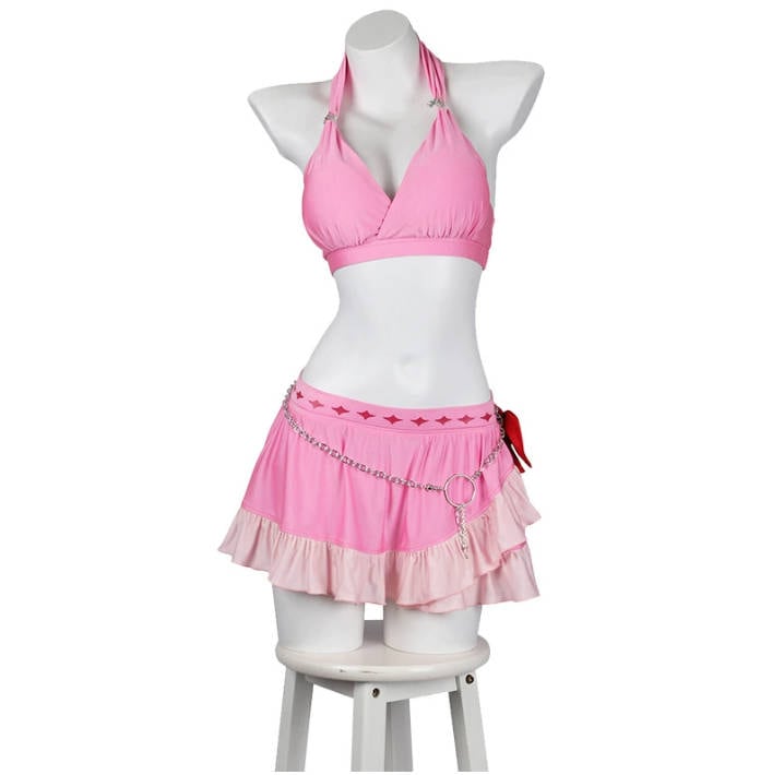 ファイナルファンタジー エアリス ゲインズブール 変装 仮装 コスプレ服 コスプレ衣装