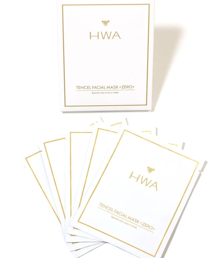HWA（ファ） テンセルフェイシャルマスク【ZERO】5枚組/ 高保湿 / 毛穴ケア / 弾力 / 韓国コスメ / シートマスク / シワ / 銅イオン / ツヤ肌