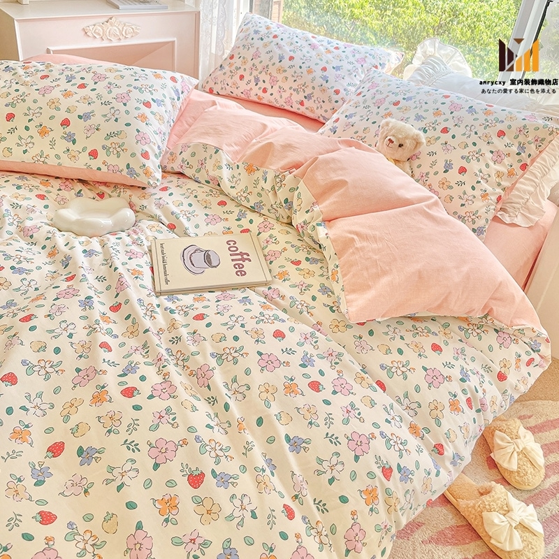 布団カバー 3点セット 4点セット セミダブル シングル 可愛い 花柄 おしゃれ 和式 掛け布団カバー 布団カバー花柄 フラワー柄 寝具カバー掛け布団カバー 掛けカバー