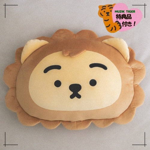 MUZIK TIGER公式* ライオン フェイス もちもち クッション ムジクタイガー 韓国人気 カバンチャーム