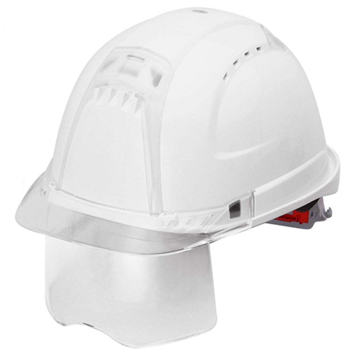 TOYO ヴェンティープラス 白 NO.391F-C-C　シールドレンズ付き 飛来・落下物用 墜落時保護用 ヘルメット