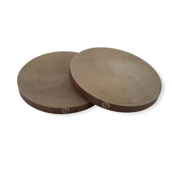 猫壱 バリバリボウルXL 交換用つめとぎ ダークブラウン 2個パック