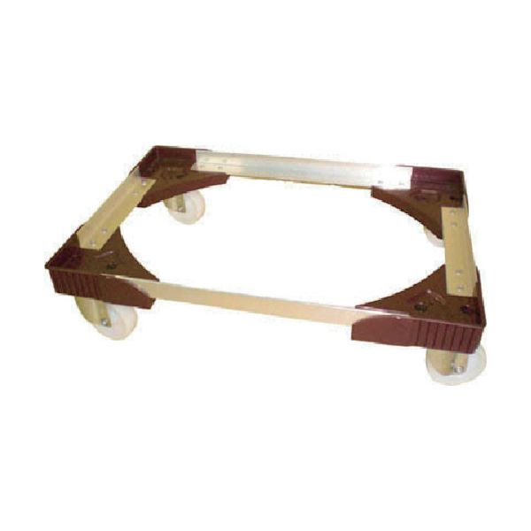ワコーパレットアルミアングルドーリー（エアーキャスター仕様） WA-75-75N-BR 1台物流・運搬器具