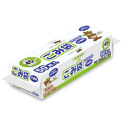 他サイト： オルディ　BOXごみ袋 ［45L /50枚 /半透明］の商品画像