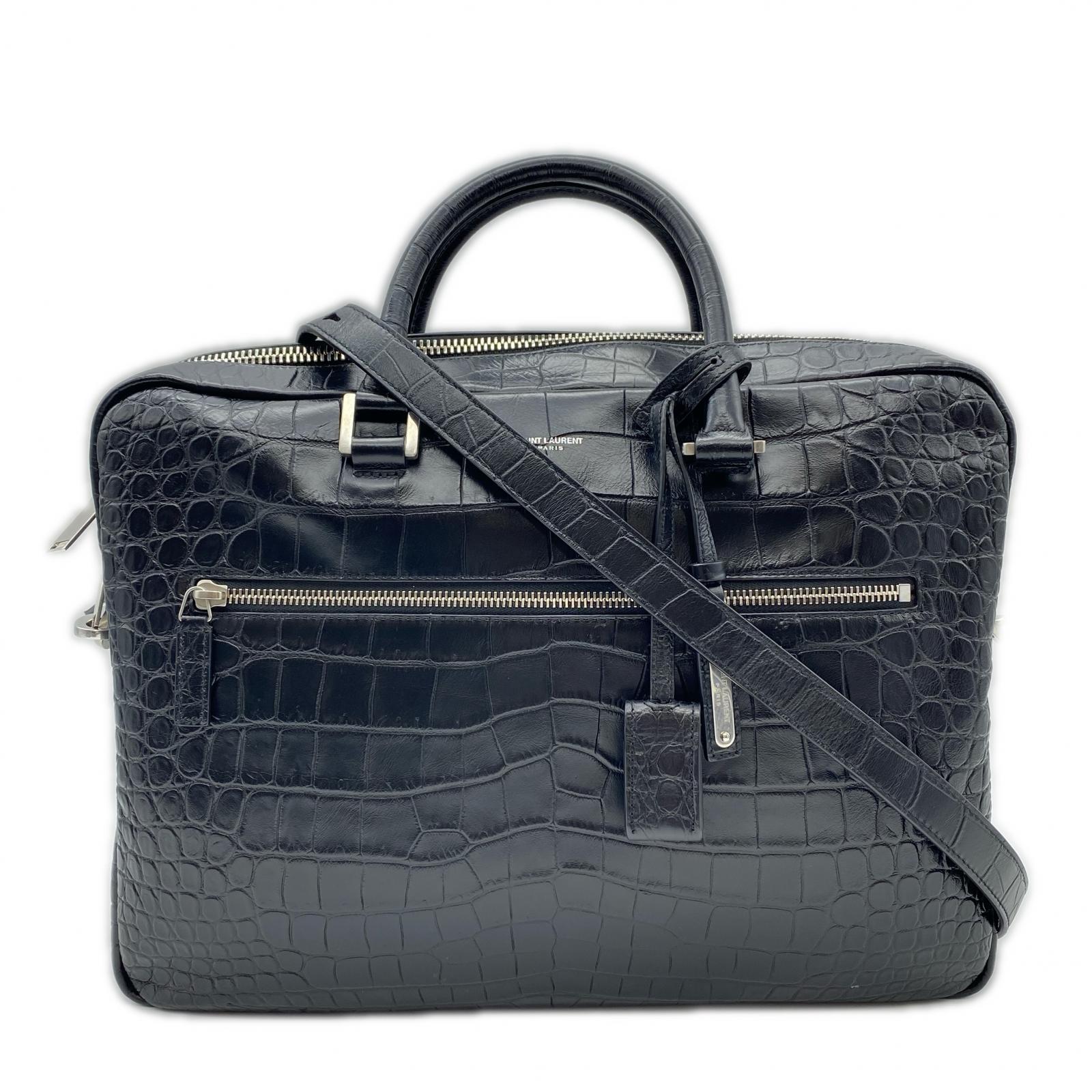 3日以内返品可 美品 2wayビジネスバッグ レザー サック ド ジュール スープル ブリーフケース 1656670 ブラック レザー レディース