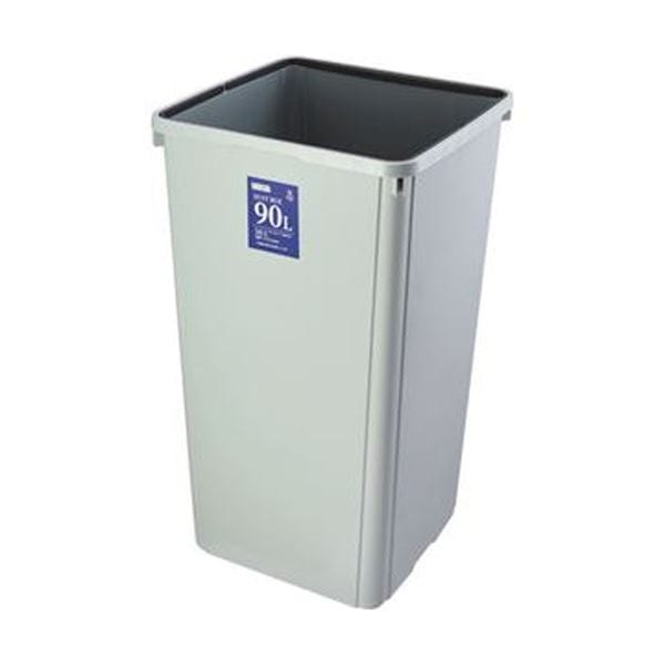 （まとめ）エコン ダストボックス 角型 本体90L 808338-01 1個[x3]（フタ別売）