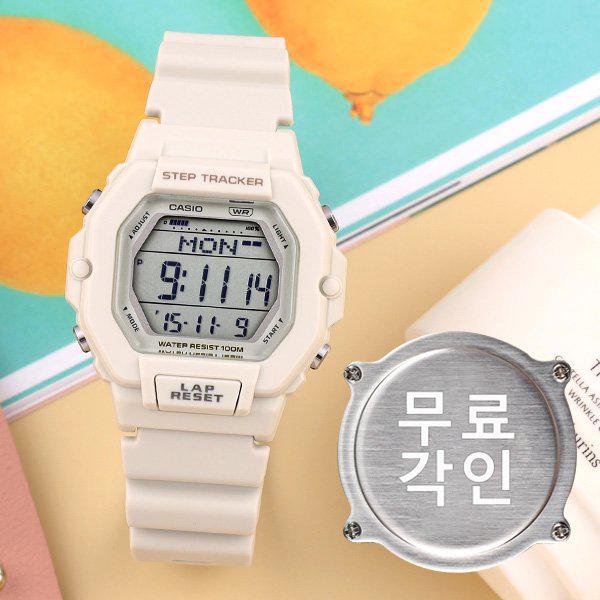 無料刻印 LWS-2200H-8A スポーツ レディース ウレタン時計 d