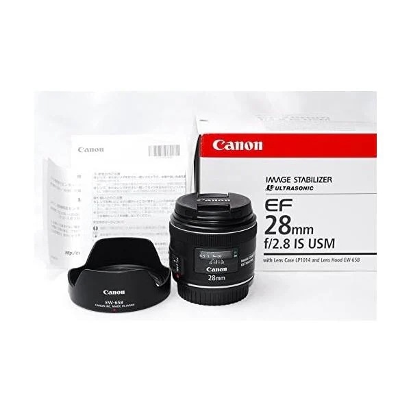 【中古】Canon 単焦点レンズ EF28mm F2.8 IS USM フルサイズ対応