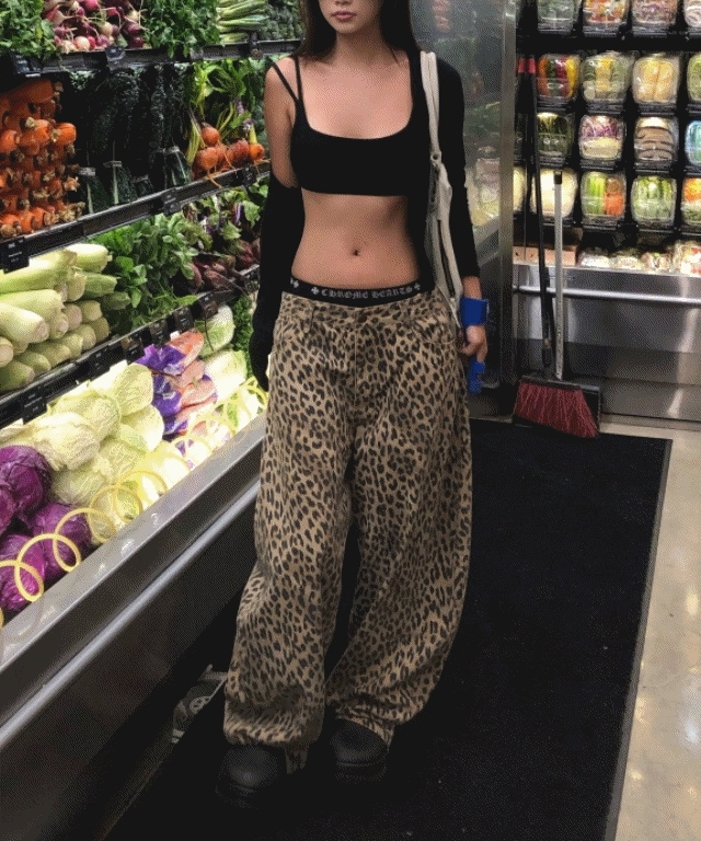 leopard balloon pants [2color]