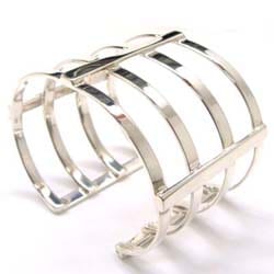 ハンドカフシルバーバングル シルバー925 腕輪 男性 女性 アクセサリー 手首 プレゼント 高級