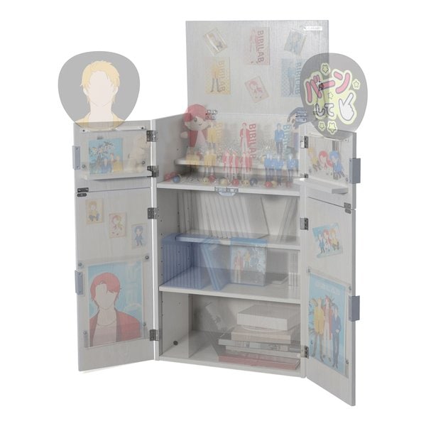 秘密の推し棚 幅55×奥行き38×高さ90cm/ホワイトウッド LBR-550-WW
