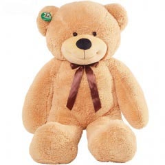 ぬいぐるみ くま かわいい 特大 テディ ベア 大きい クマ 熊　大 ギフト 子供 彼氏 彼女 家族 リボン 出産祝い ふわふわ 誕 クリスマス プレゼント 女の子 男の子 小学生 女性 お祝い 結婚