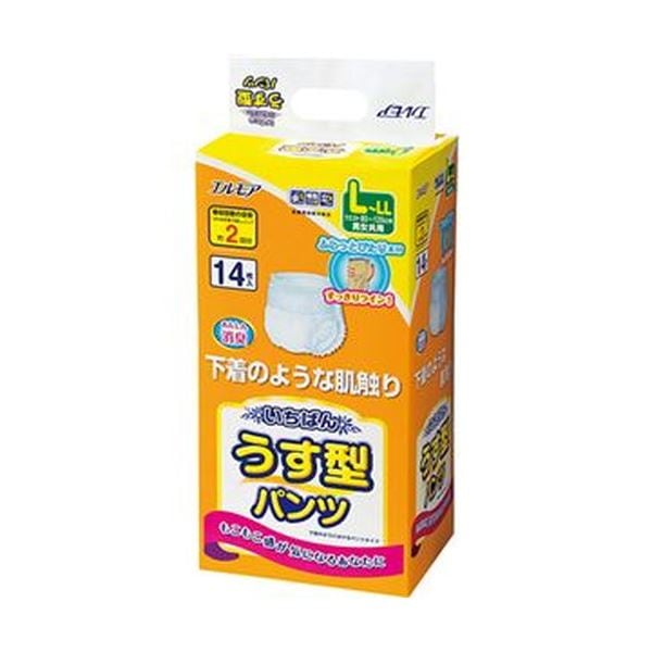 （まとめ）カミ商事 エルモア いちばんうす型パンツ L-LL 1パック（14枚）[x10セット] 13,055円