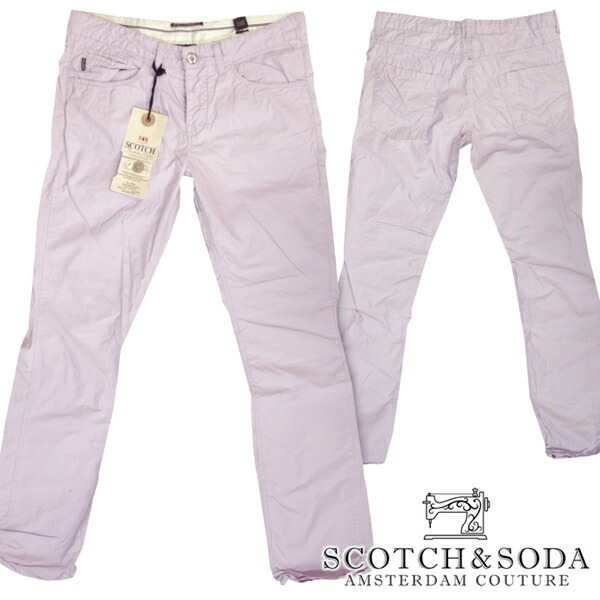 スコッチ&ソーダ スコッチアンドソーダ scotch&soda メンズ コットン スリム パンツ ウォッシュパープル ズボン ボトムス カジュアル サーフ セレブ ストリート ヨーロピアン ヴィンテー 8,954円