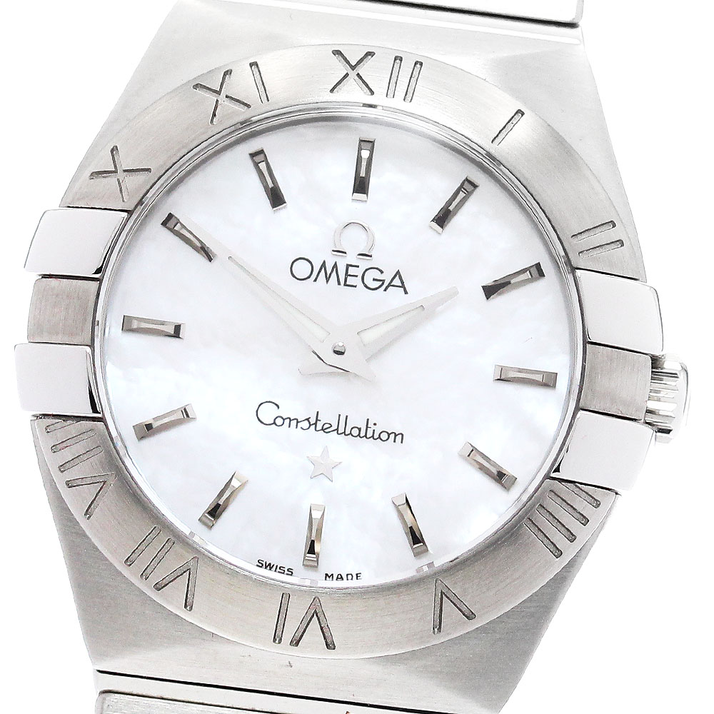 オメガ OMEGA 123.10.24.60.05.001 コンステレーション クォーツ レディース 良品 箱・保証書付き_902256【中古】