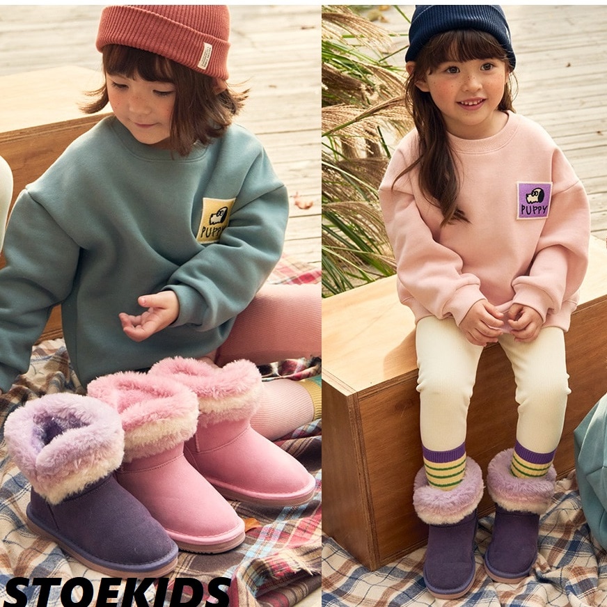[STOEKIDS]子供冬ファッションキャンディーパーブーツ[2色]