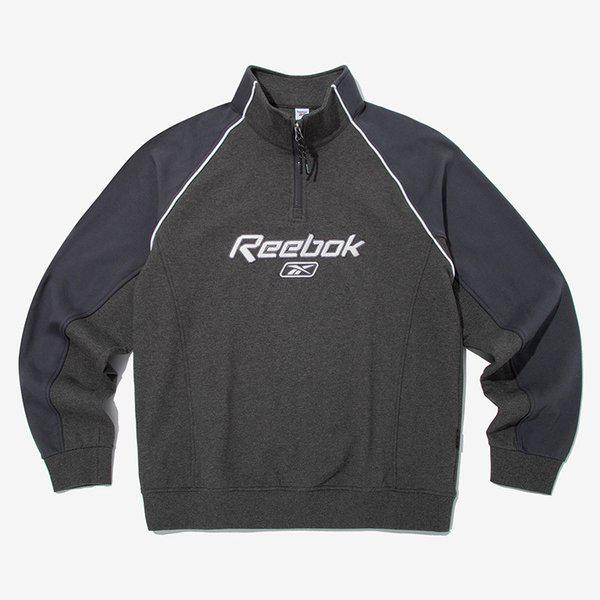 プレミア ハーフジップ スウェットシャツ チャコール RETS5FM23G2