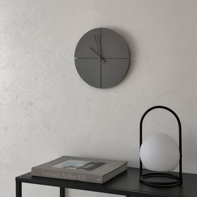 掛け時計 静音ART OF BLACK