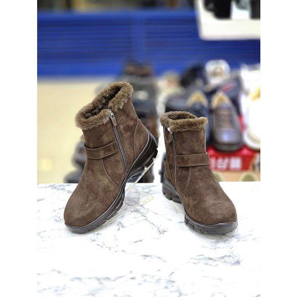 女性5cmシンプルコンフォートベーシック軽量ファーアンクルブーツ3FR609