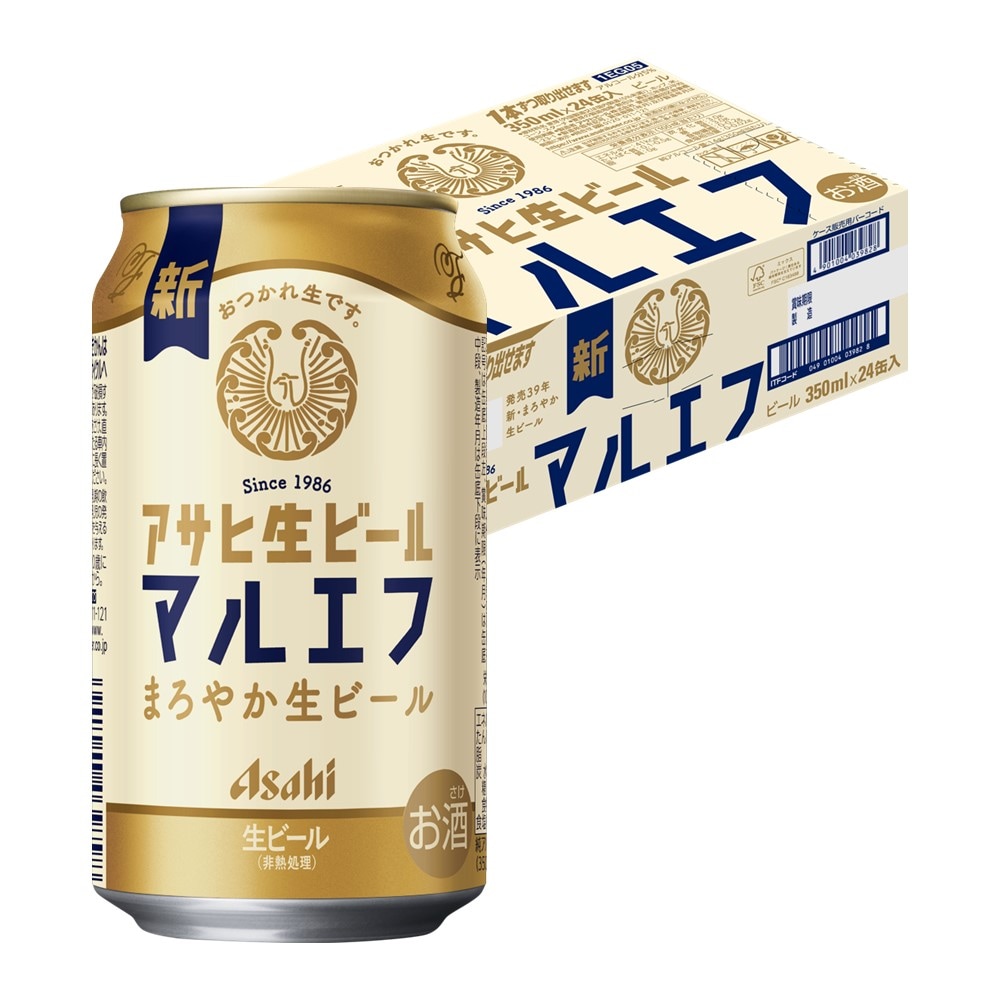アサヒ 生ビール マルエフ 350ml24本 YTR