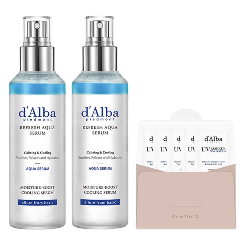 ダルバホワイトトリュフリフレッシュアクアセラム150ml2p+エッセンスサンクリーム3ml5p