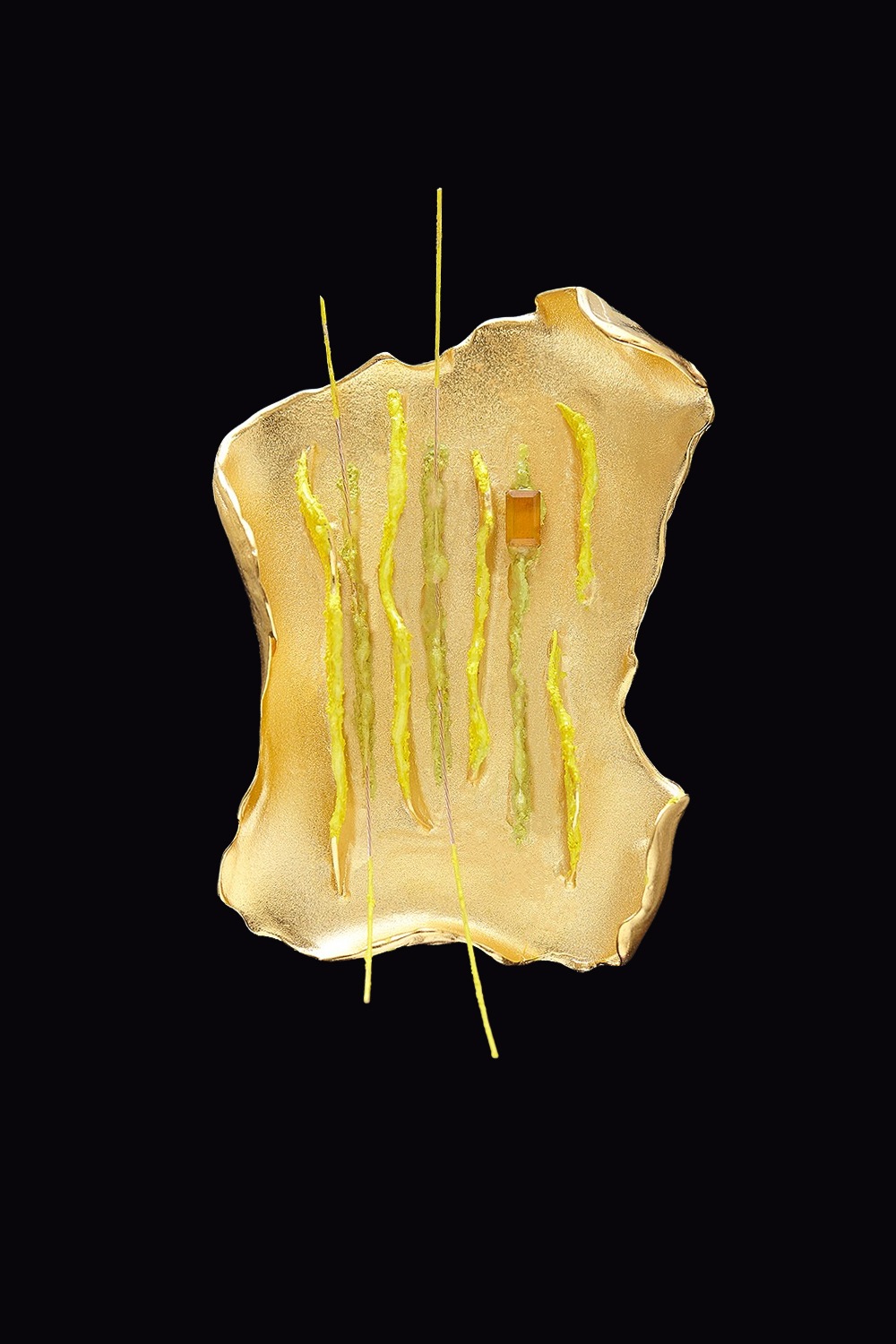 [HAZINA] Rhizome Objet Brooch - Yellow