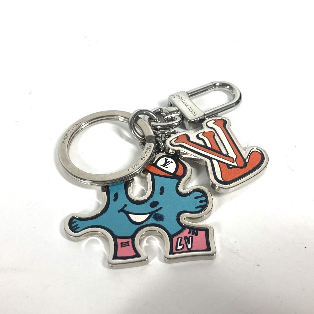 キーホルダー MP3453 ポルトクレ・LV パズル バッグチャーム メタル シルバー
