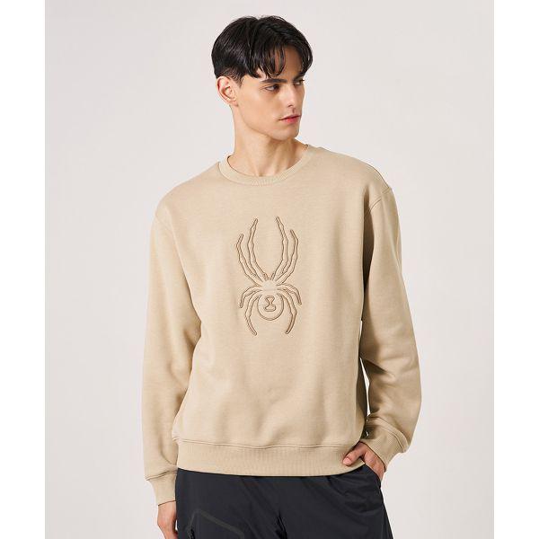 男性ビッグスパイダーマンツーマンTシャツSPKWCNRL305MBEG 659801
