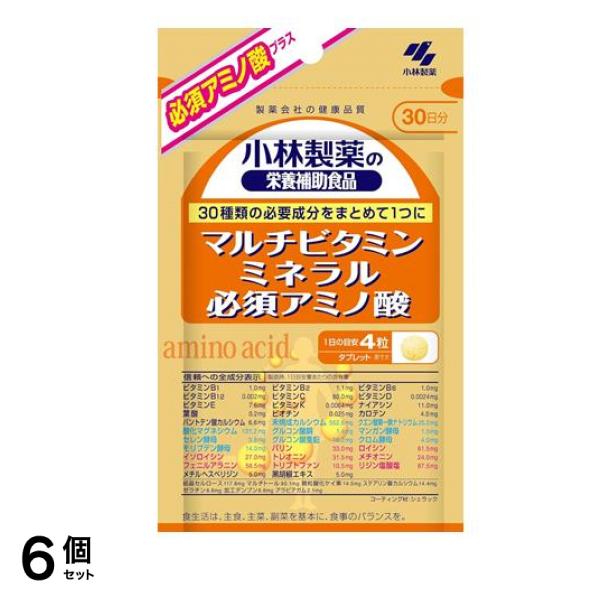 小林製薬 マルチビタミン ミネラル 必須アミノ酸 30日分 120粒 6個セット
