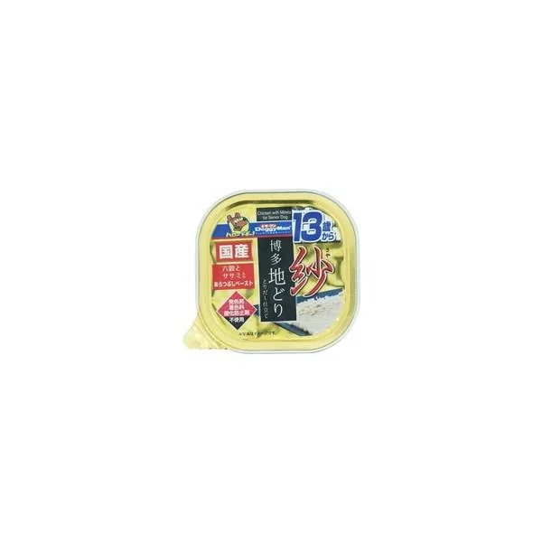 【1ケース】【お取り寄せ対象品】ドギーマン 紗 博多地どり 13歳から用 六穀とササミ入り(100g)[ドギーマン(Doggy Man)] *48個