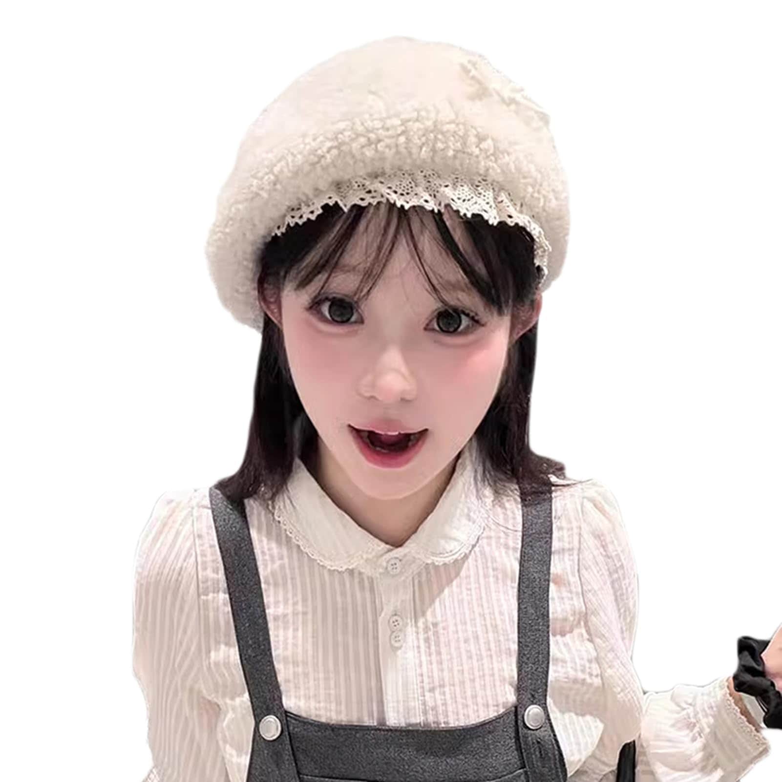 [ＬＳＤＺＷ] ベレー帽 秋冬 厚手 おしゃれ 伸縮性 ベージュ プレゼント 帽子 日焼け防止 レディース 可愛い ベレーキャップ ぼうし ニッシュ シンプル 無地 クラシカル かわいい 親子 ママ