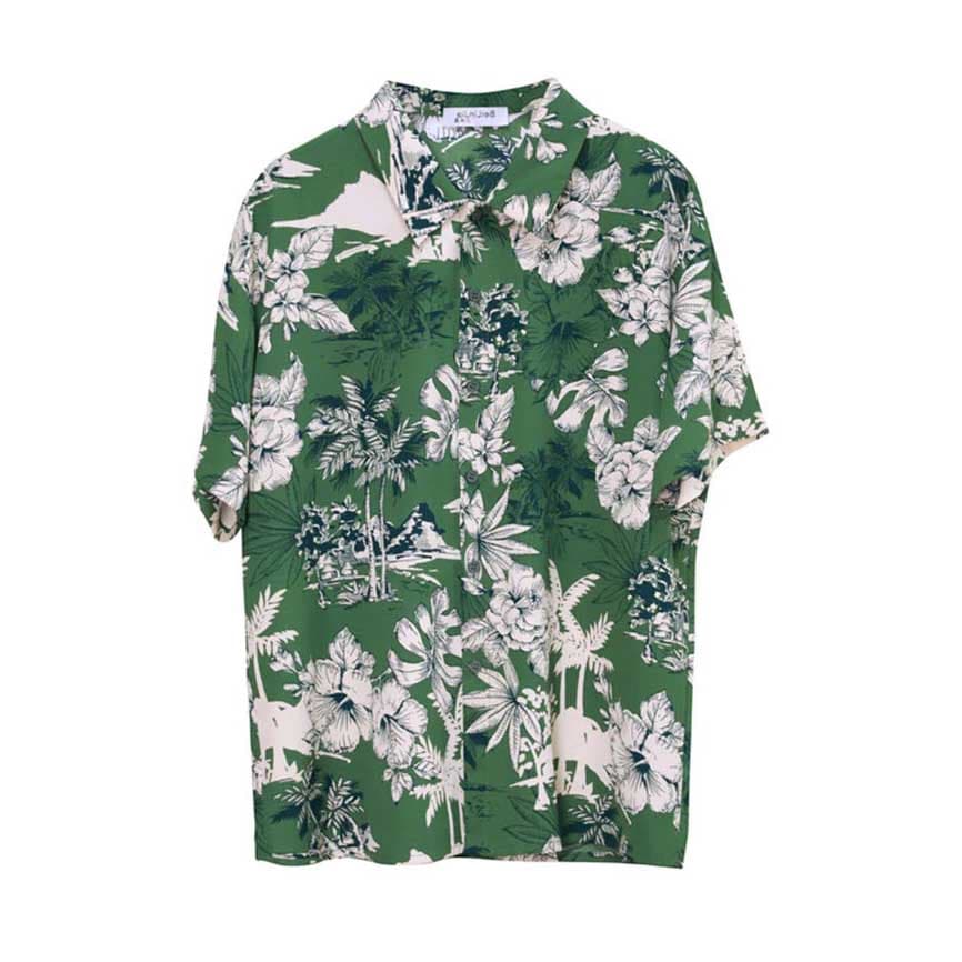 トップスシャツブラウスゆったり リゾート 開襟シャツ 海 コーディネート普段使い シフォン シフォン デート トップス S レディース レトロ 旅行 夏 M/L/XL アロハシャツ